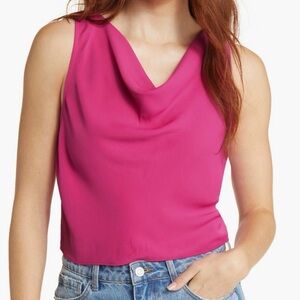 Nordstrom cowl neck crepe tank size m